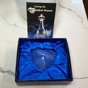 Waterford Crystal Heart with Box & Caring Instructions